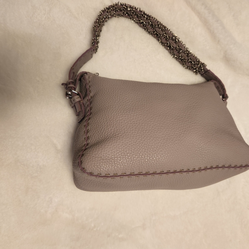 Vintage Fendi Selleria Borsa Lampo bag in Lilla. - Picture 4 of 16